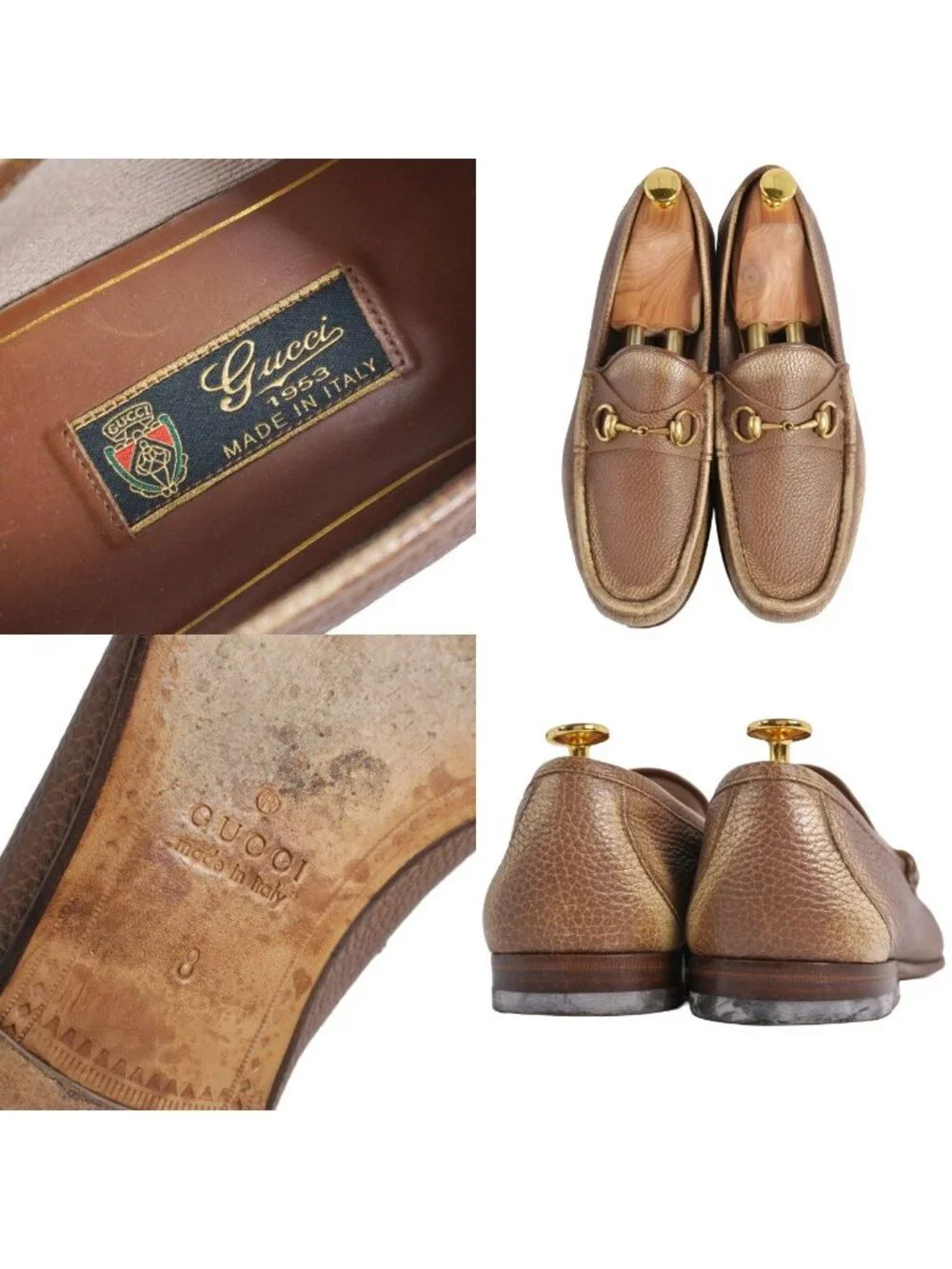 Gucci Loafers Moccasins Horsebit Vintage Wash